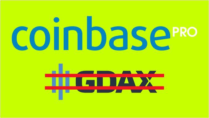 Coinbase将关闭GDAX，并推出全新的Coinbase Pro交易平台