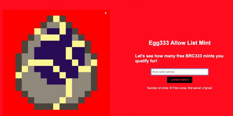 Egg333新玩法，猫头鹰和overmint持有人有免费mint特权owlinals.com/all
